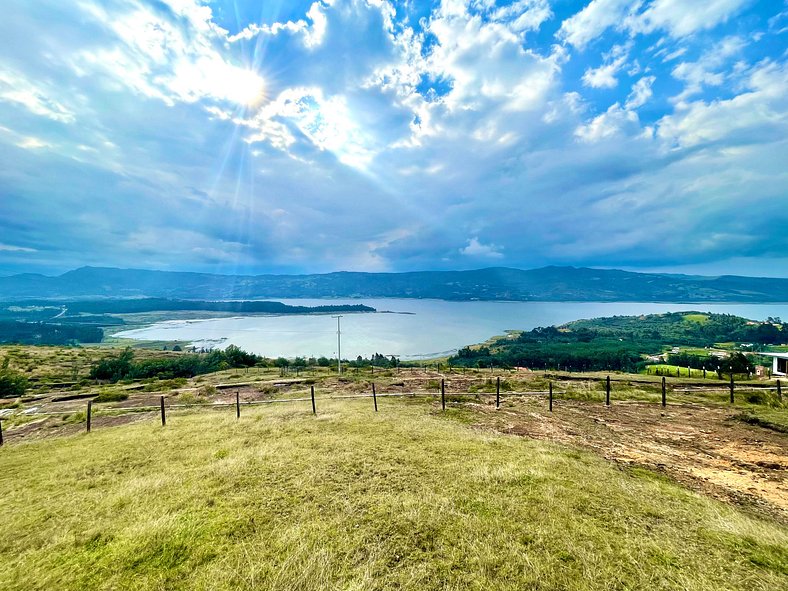 Glamping Spa Guatavita Represa Tominé cocina BBQ mascotas