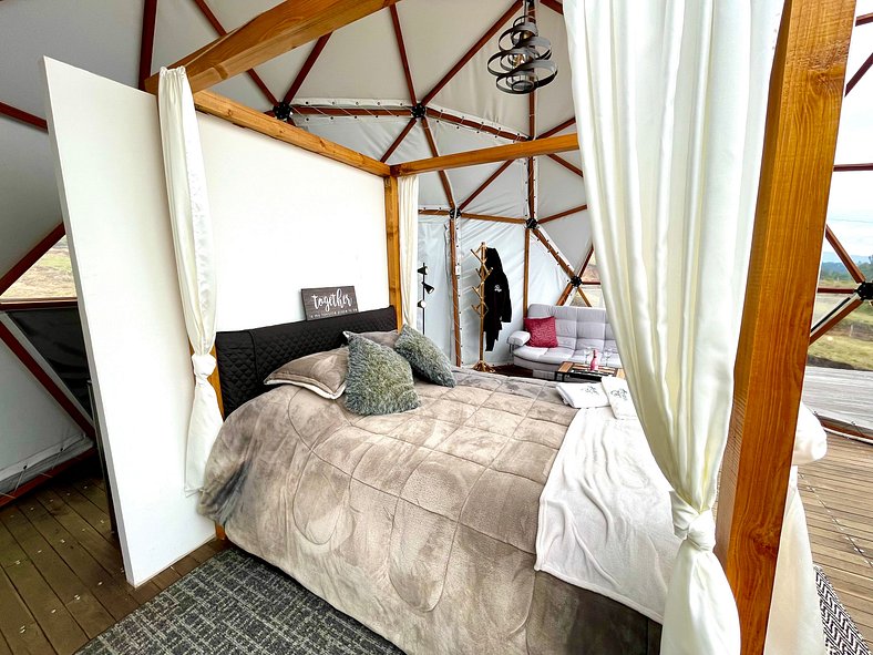 Luxurious Glamping MarQua Spa Guatavita Wifi Kitchen