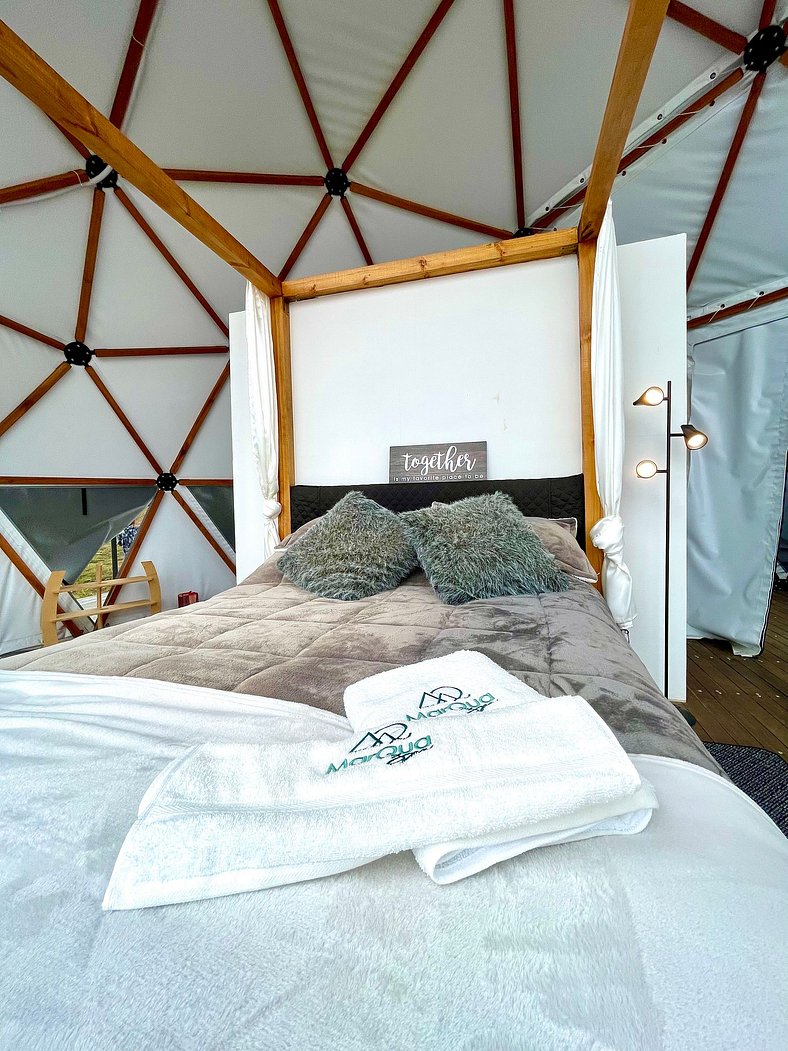 Luxurious Glamping MarQua Spa Guatavita Wifi Kitchen